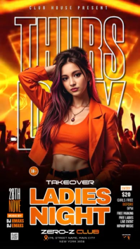 Black Ladies Night Event Facebook Story Template