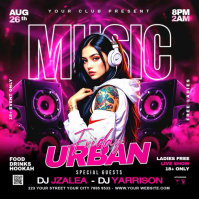 Black Music Event Instagram-Beitrag Template