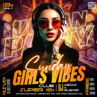 Black Urban Party Instagram na Post Template