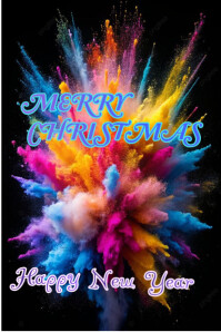 Black Neon Vibrant Christmas And New Year Greetings Template Pinterest Graphic Pinterest-grafik