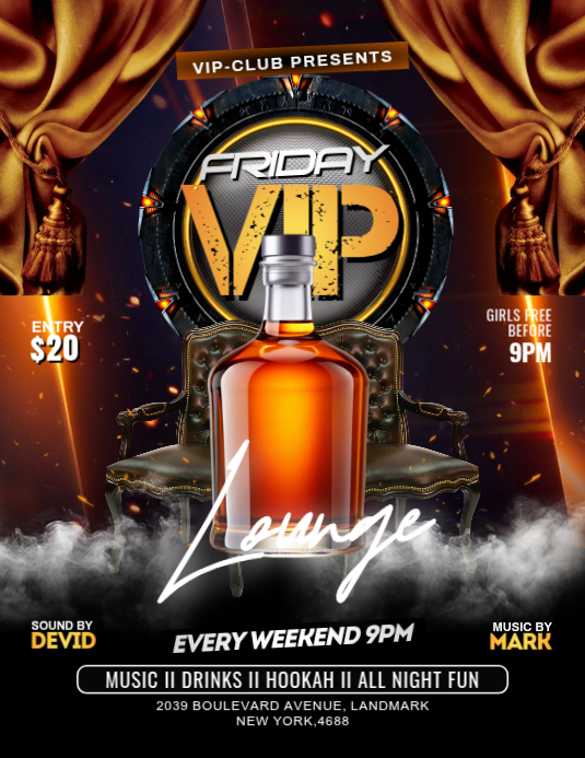 Copy of Black Neon VIP Club Event Flyer | PosterMyWall
