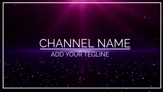 Black Neon You Channel Intro Youtube Thumbnail template