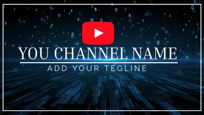 Copy of Black Neon You Tube Channel Intro Youtube Thumbnail | PosterMyWall