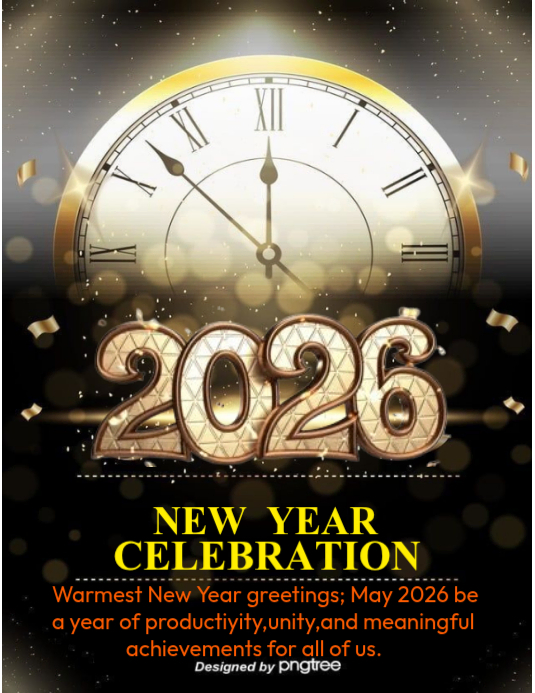 Copy of Black New Year Celebration Flyer (us Letter) | PosterMyWall