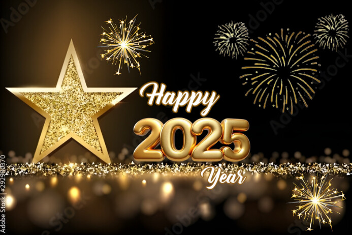 Black New Year Countdown Template, Countdown Template, Countdown Poster Template, Count Down Templat