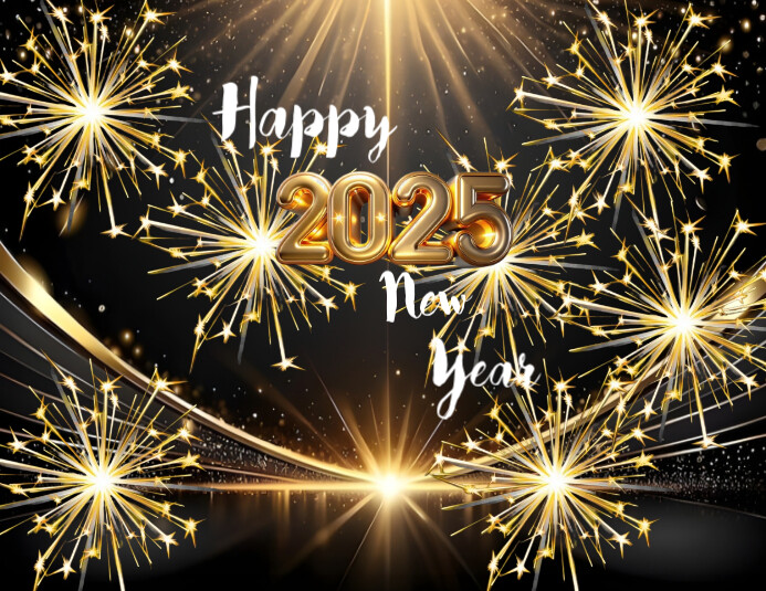 Black  New Year Countdown Template, Countdown Template, Countdown Poster Template, Count Down Templa Flyer (US Letter)