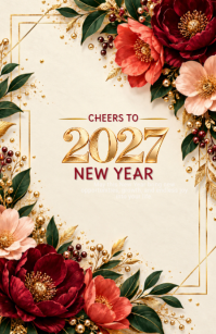 Giallo New Year Celebration 小报 Template