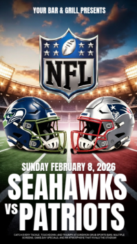 Black NFL Game Day Promotion Instagram Story template