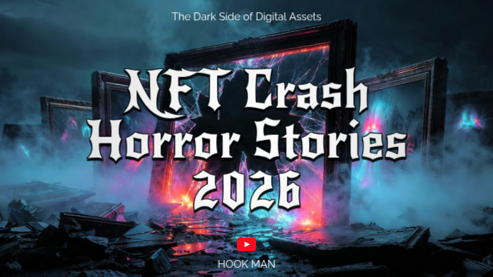 Black NFT Crash Horror Stories YouTube Thumbnail Template | PosterMyWall