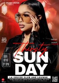 Black Nightclub Event A4 template