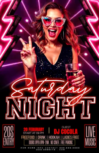 Black Nightclub Event Half Page Wide Video template