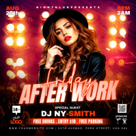 Black Nightclub Event Instagram Post template