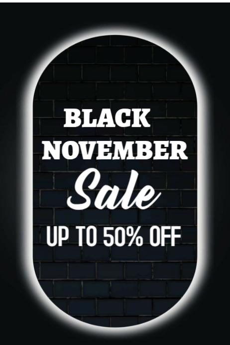 Black November Template | PosterMyWall