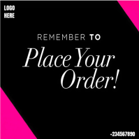 Red Order Reminder Square Template | PosterMyWall