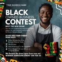 Black Owned Business Contest Template Сообщение Instagram