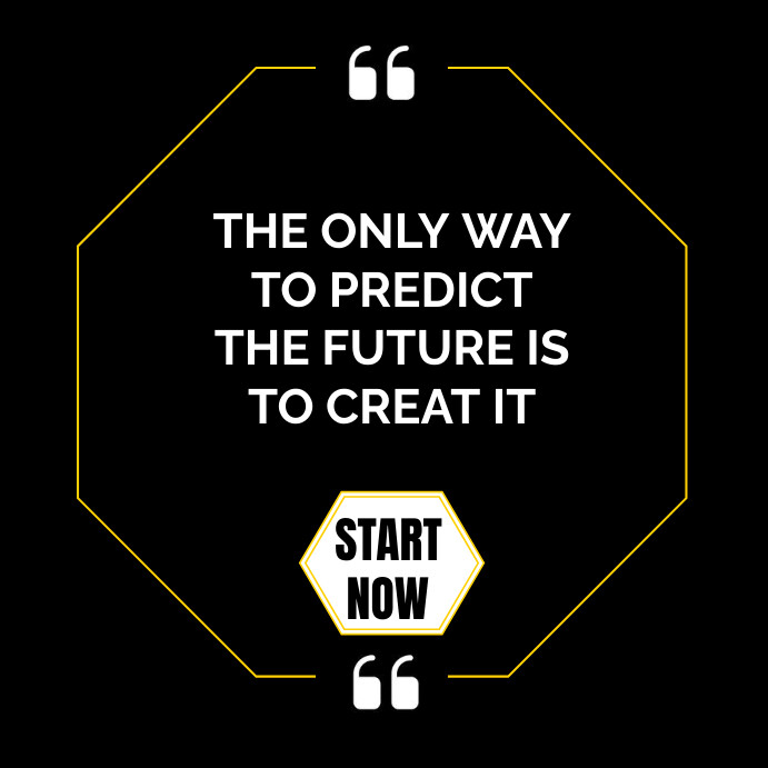 Copy of Black Pastel Creat Future Quote Instagram Pos | PosterMyWall