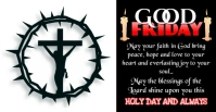 Black Pastel Good Friday Facebook Event Cover template