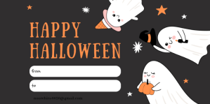 Black Pastel Halloween Day 31 October 2025 Eventbrite Banner template