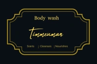 Black Pastel Label template