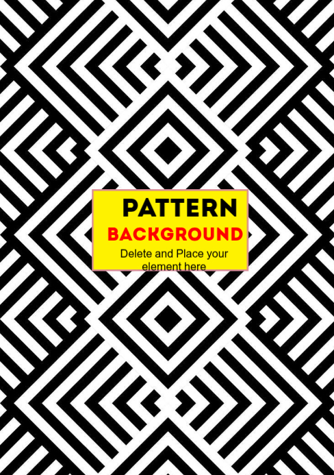 black Pattern Background A5 Template | PosterMyWall