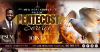 Black Pentecost Church Service Facebook Shared Image Video Isithombe Esabiwe ku-Facebook template