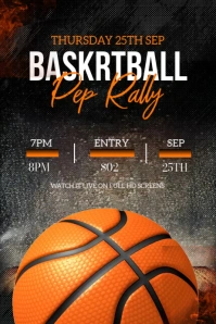 Black  Pep Rally  Poster โปสเตอร์ template