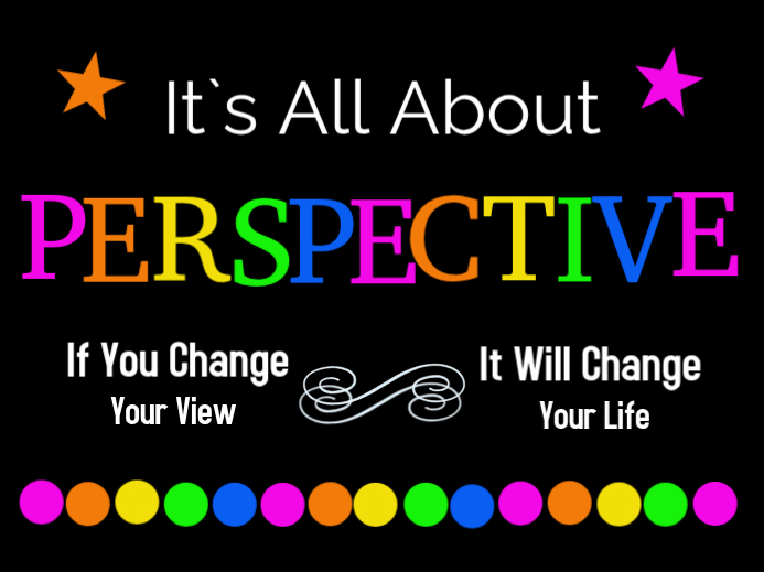 Black Perspective Motivation Yard Sign Template | PosterMyWall