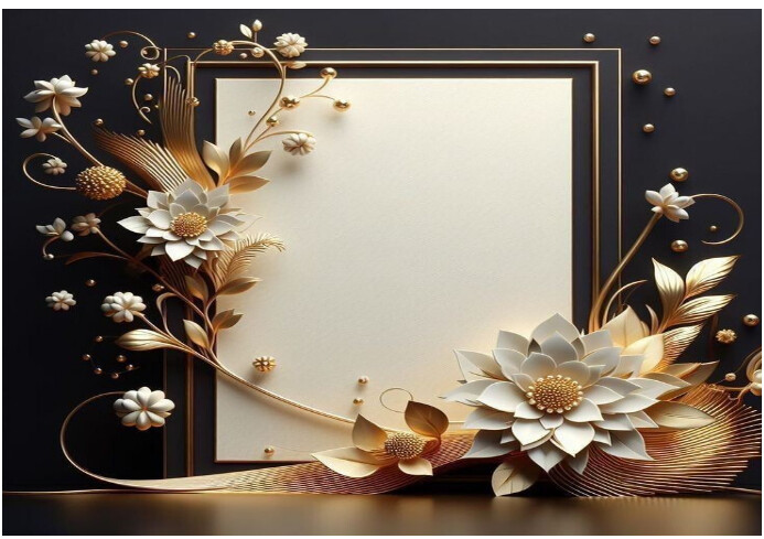 Black Picture Frame  A3 template