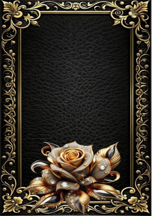 Black Picture Frame  A3 template
