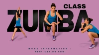 black pink class zumba YouTube Thumbnail template