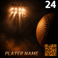 Black Player Profile Instagram Post template