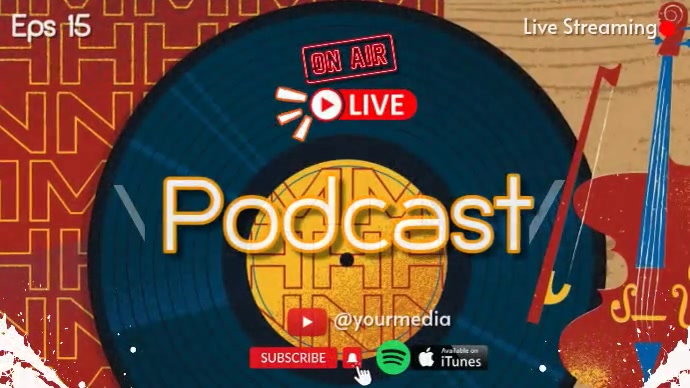Podcast Live Streaming Template | PosterMyWall