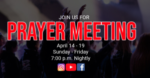 Black Prayer Meeting Facebook Shared Image template