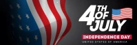 Black Profesional Happy 4th Of July Tajuk Twi Twitter Banner template