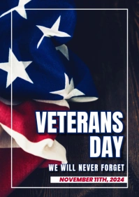 Black Profesional Veteran's Day A2 template