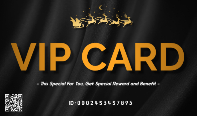 Black Profesional Vip Card Special For Costumer Ideas Elegant And ...