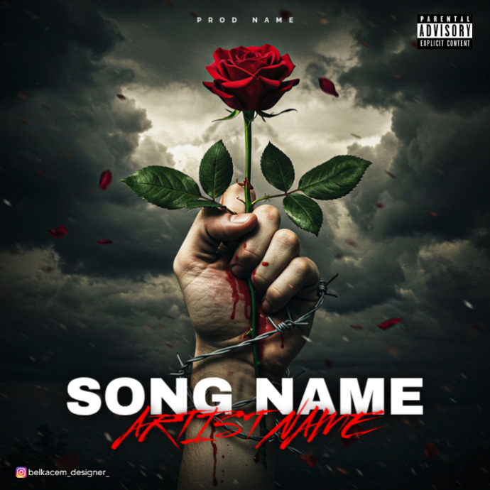 Black Professional A Wasted Rose - The Price Of Passion Album Cover ...