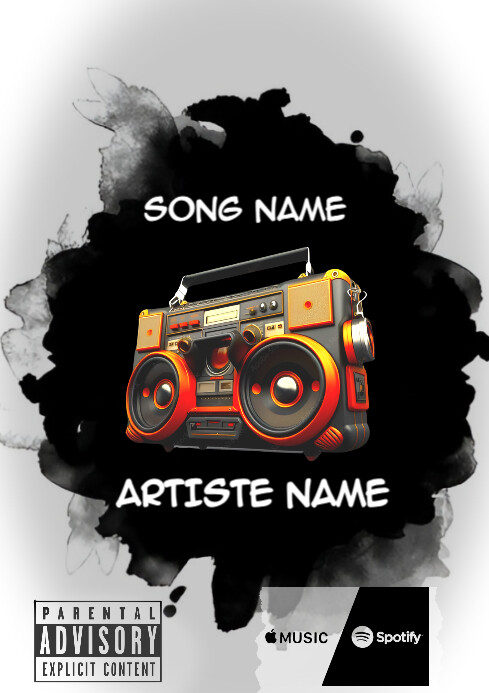Plantilla de Black Professional Album A4 | PosterMyWall