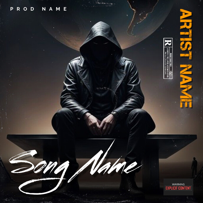 Black Professional Alone Album Cover Template | PosterMyWall