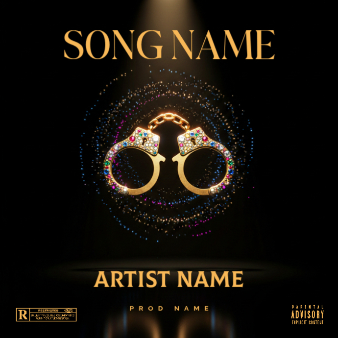 Black Professional Artist Design Album Cover Template | PosterMyWall