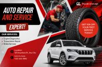 Sort Auto Repair Services Cartaz Template