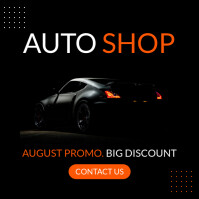Black Professional Autoshop Instagram Post template