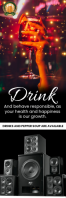 Schwarz Drink Promotion Banner 2 x 6 fod Template