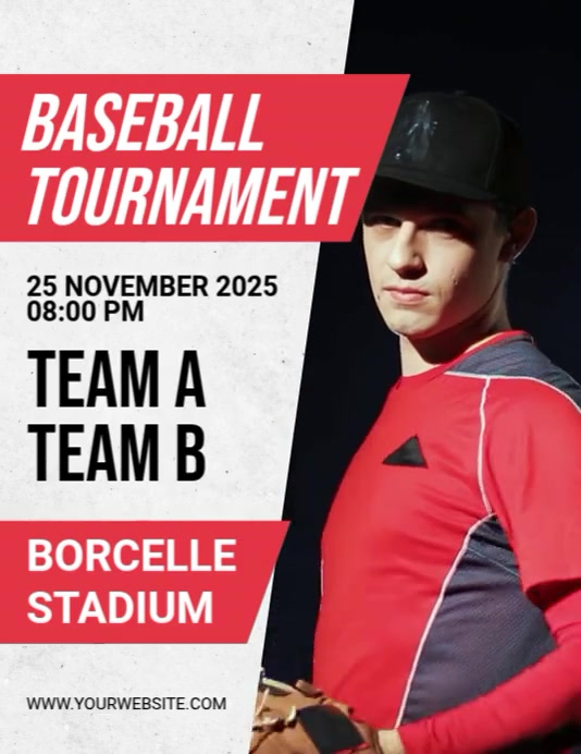 Black Professional Baseball Flyer (us Letter) Template | PosterMyWall