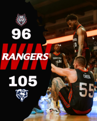 Hitam Basketball Game Victory Instagram Portrait Template