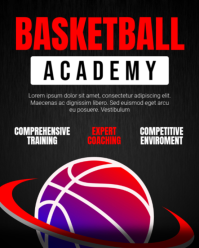 Black Professional Basketball  Instagram Portrait template