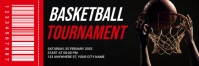 Black Professional Basketball Tournament Twitter Banner template