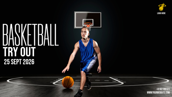 Basketball Tryout Template | PosterMyWall