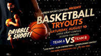 Black Professional Basketball Tryouts  Twitter or X Post template