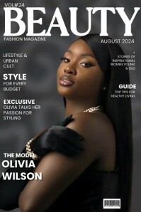Magazine Pos Black Professional Fashion Magazine Cover Po Template | PosterMyWall